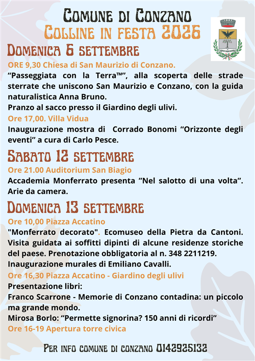 Colline in festa 2026